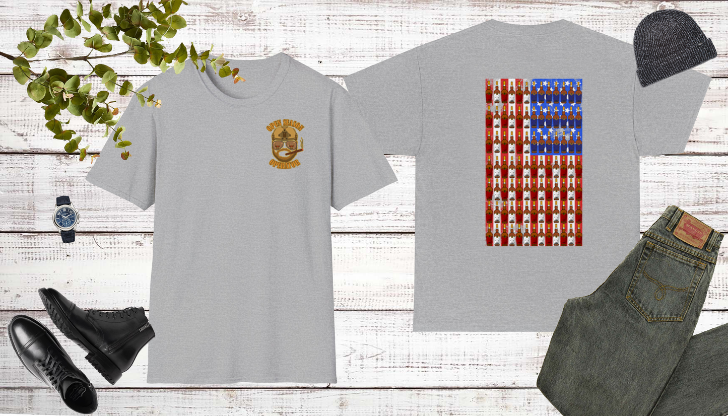 American Flag Bourbon Bottles Shirt Perfect for Bourbon Whiskey Lovers Whiskey Enthusiast Bourbon Hunter Shirt