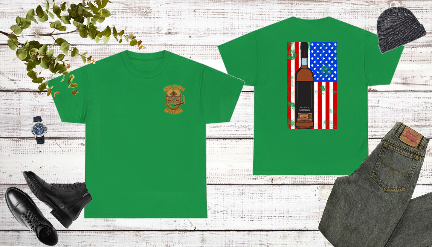 Bourbon Hunter American Flag Shirt whiskey Lover drinking shirt Bourbon Bottle American Flag shirt gift for Him Whiskey Hunting gear
