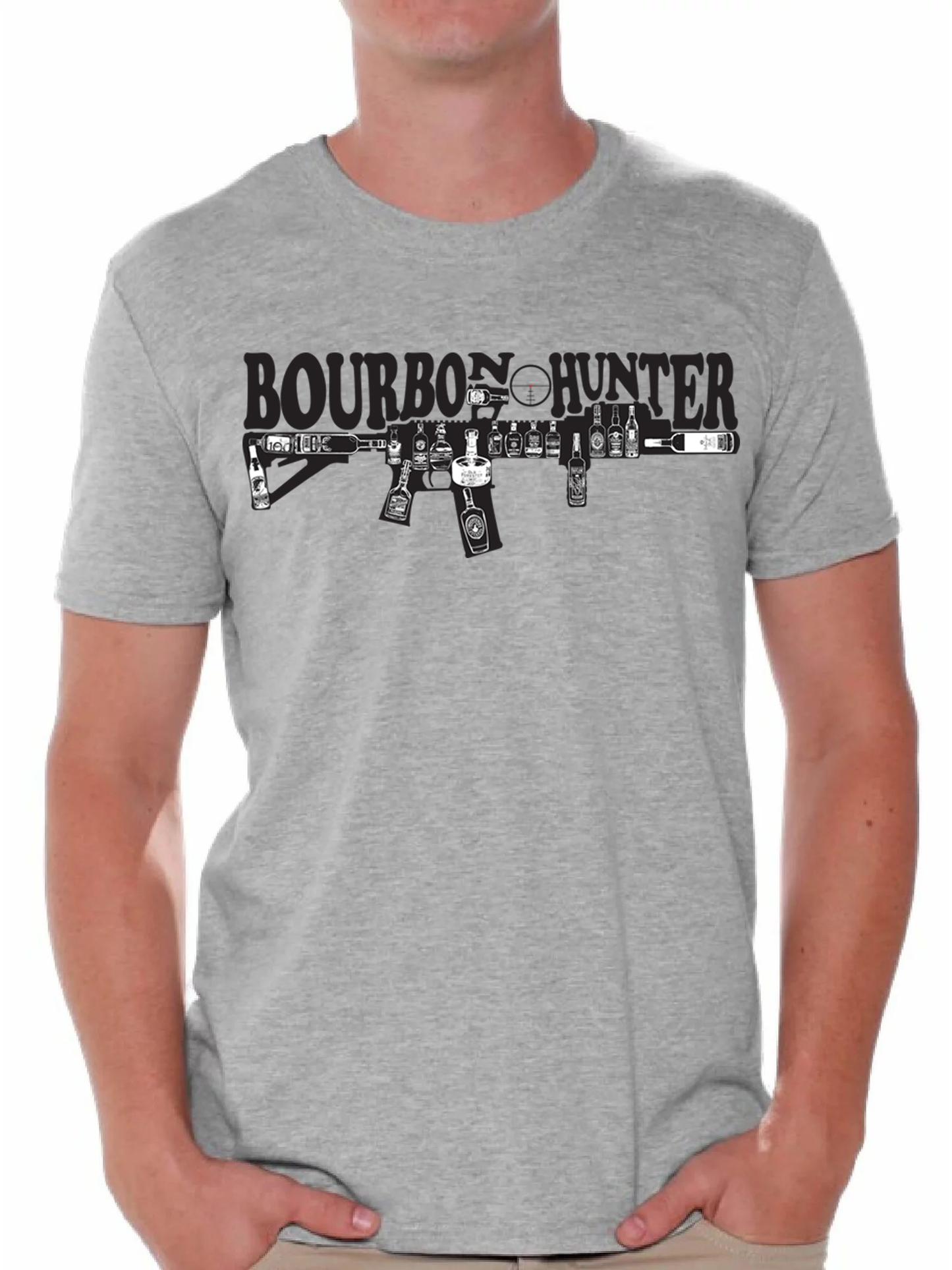 Bourbon Hunter shirt Whiskey Lover Bourbon AR Drinking shirt gift for Bourbon Collector Dad gift Whiskey fan Allocated Bourbon Gun Shirt