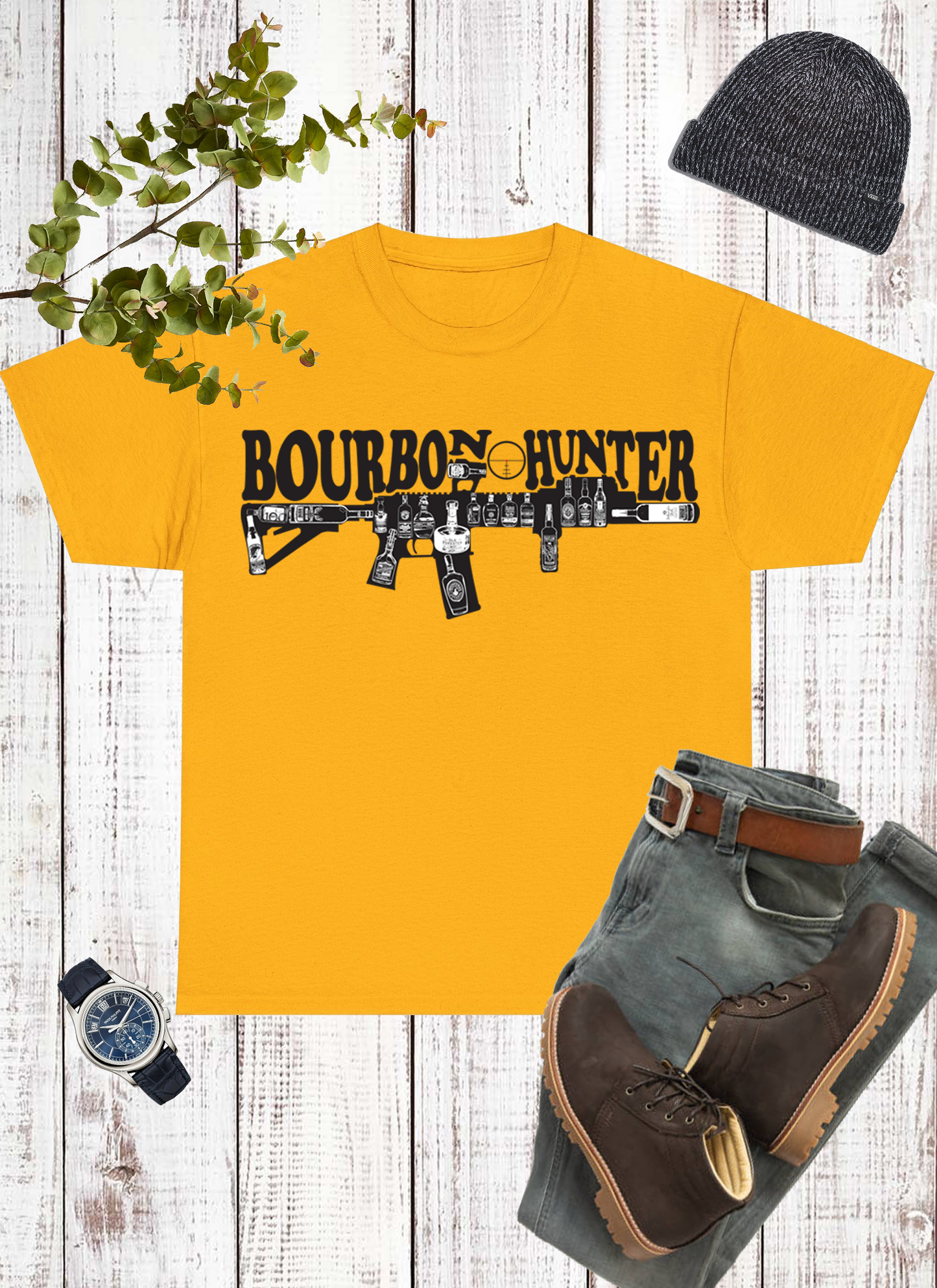 Bourbon Hunter shirt Whiskey Lover Bourbon AR Drinking shirt gift for Bourbon Collector Dad gift Whiskey fan Allocated Bourbon Gun Shirt